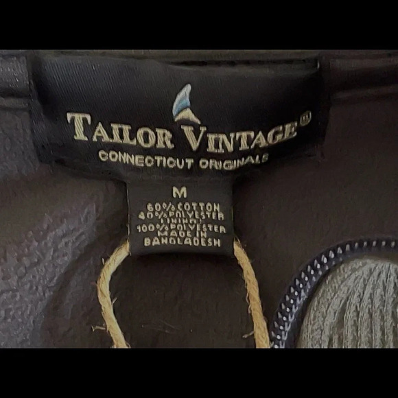 Taylor  Vintage Men's Gray Waffle Fleece Zip up Jacket Size M NWT - Picture 12 of 12